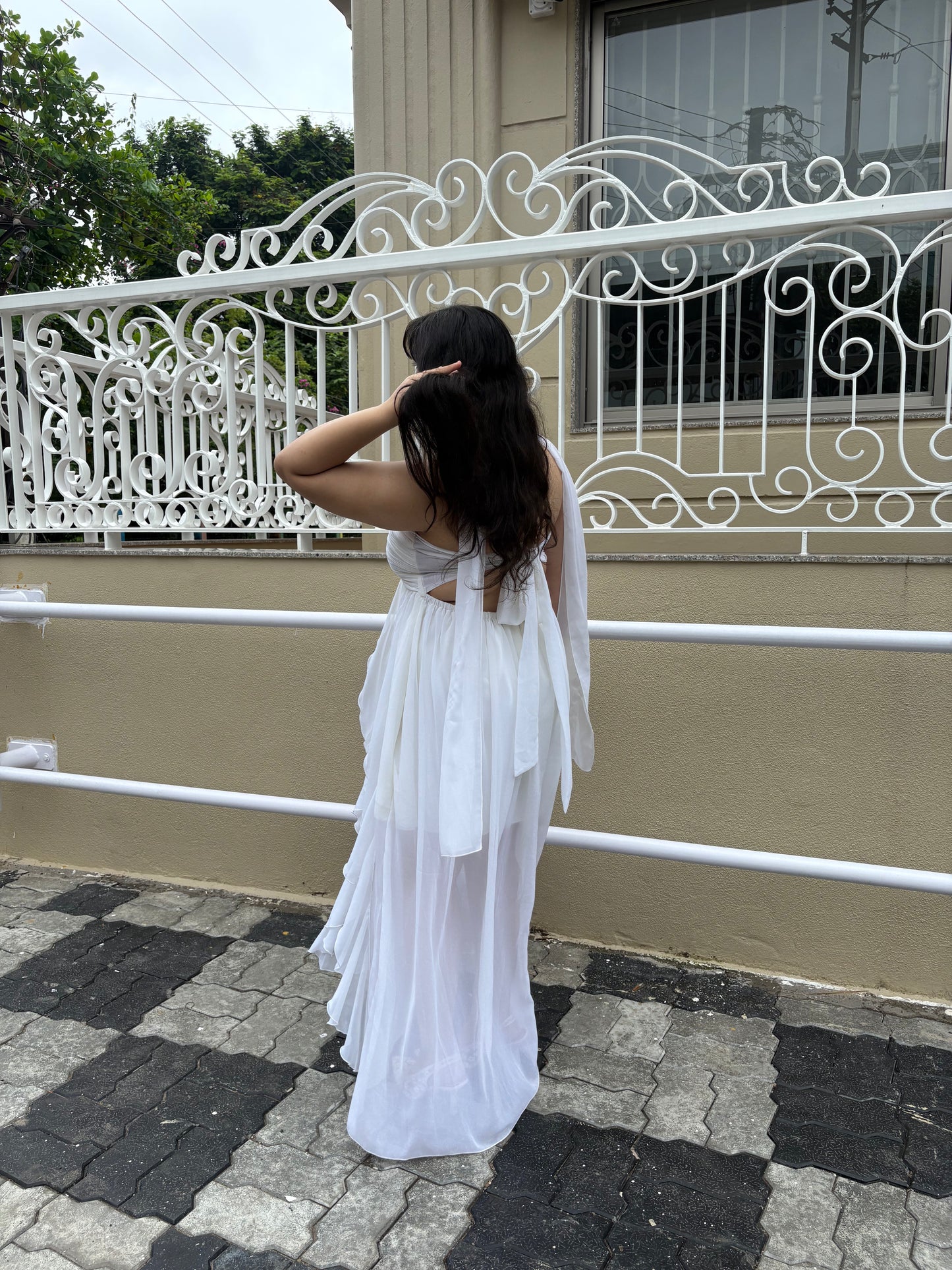 Serena ruffle dress