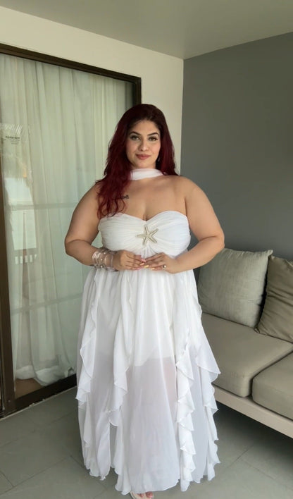 Serena ruffle dress