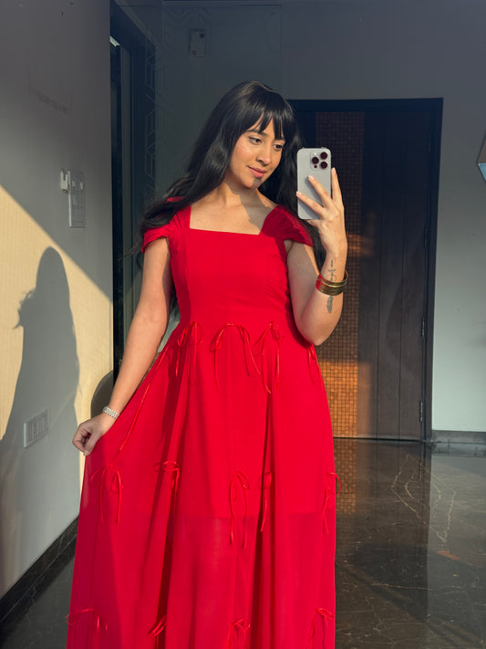 Crimson Bow Maxi