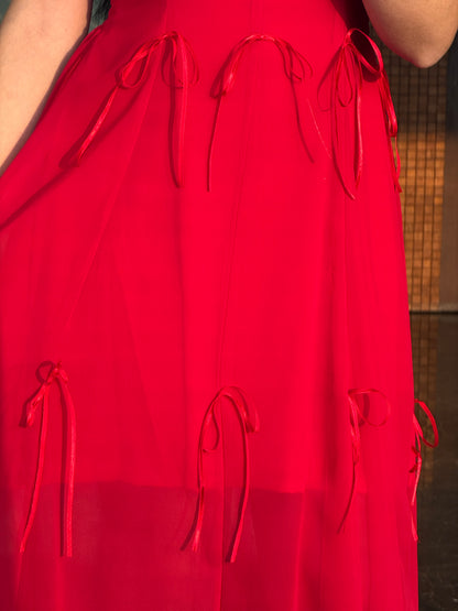 Crimson Bow Maxi