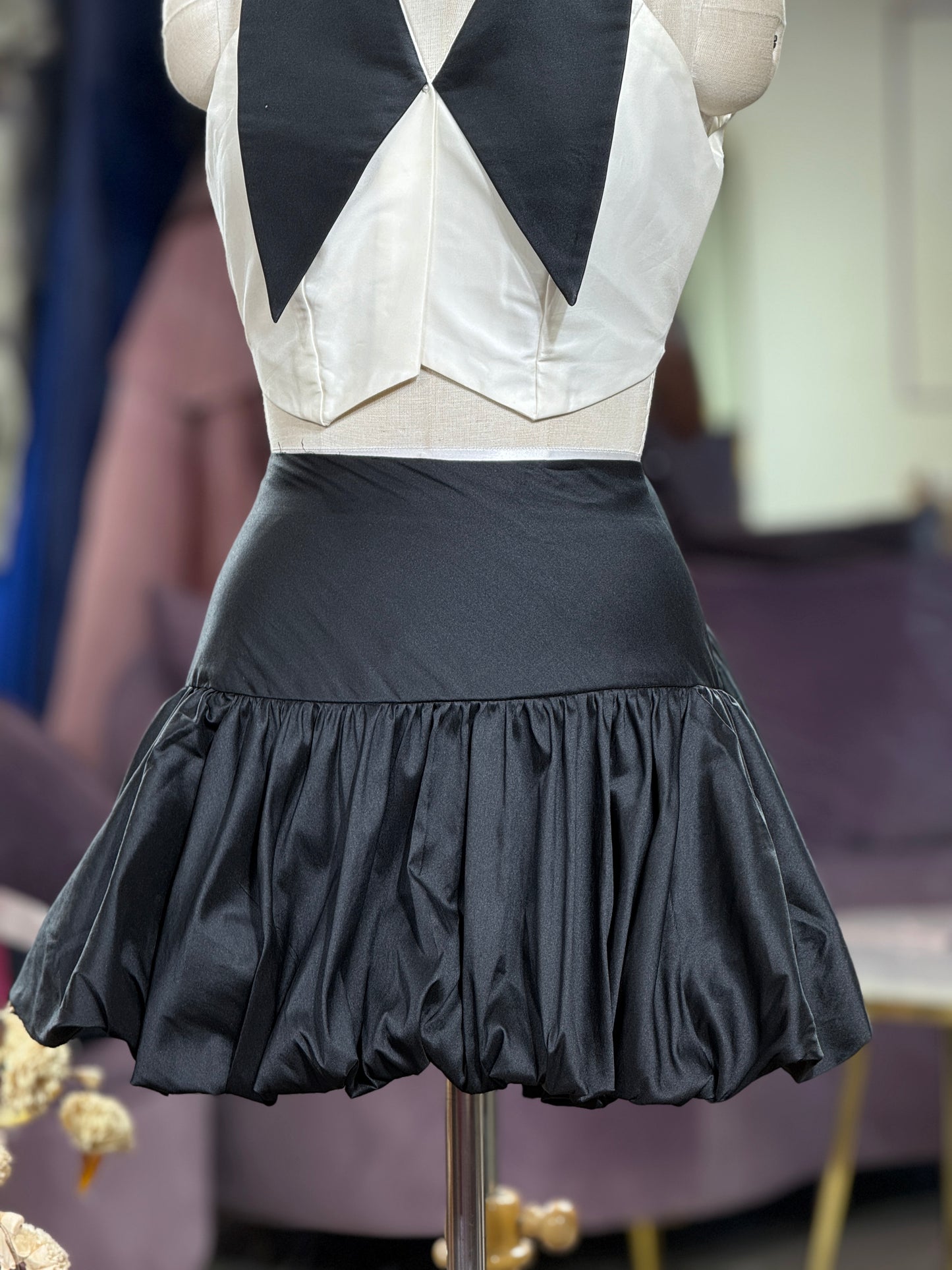 Airy Glow Balloon mini Skirt