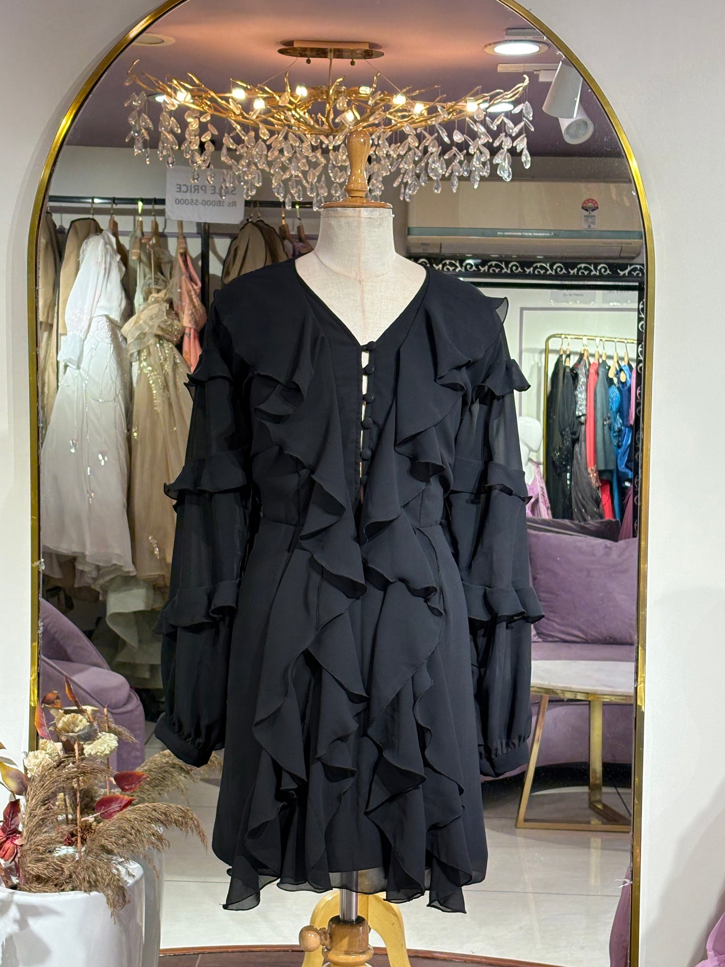 Lior Short ruffle dress