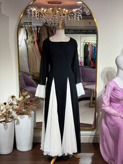 Zarina color blocked maxi dress