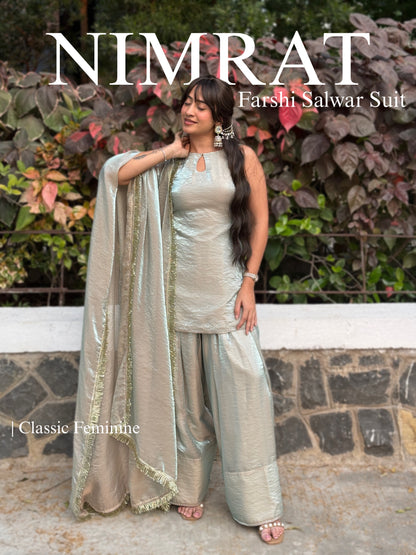 Nimrat Suit with farshi salwar