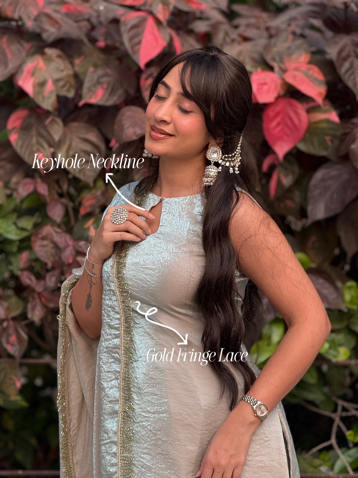 Nimrat Suit with farshi salwar