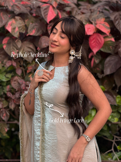 Nimrat Suit with farshi salwar