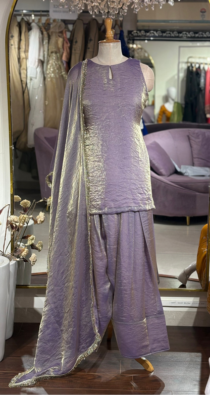 Lavender Nimrat Suit with Farshi Salwar