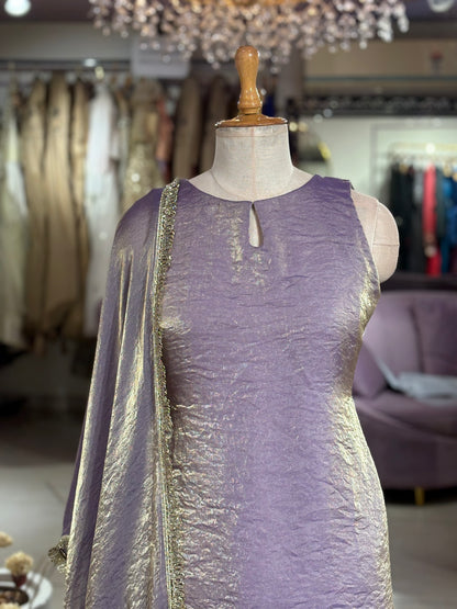 Lavender Nimrat Suit with Farshi Salwar