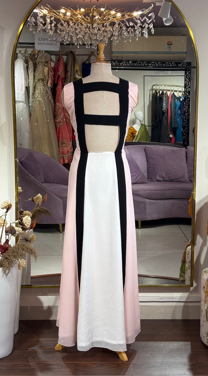 Alison color blocked maxi dress