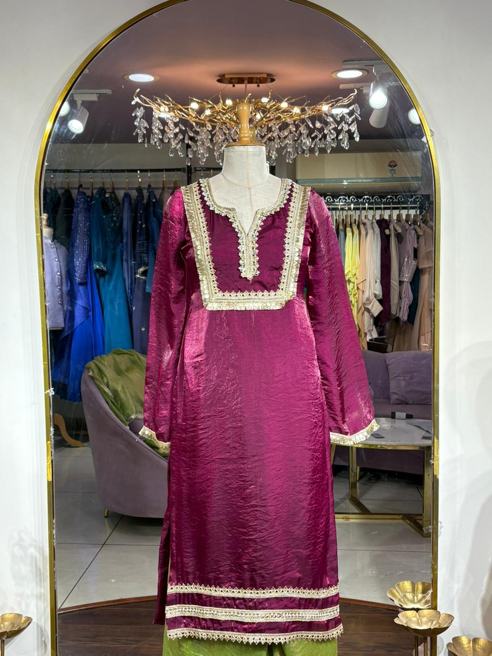 Nimrat Suit And Palazoo set