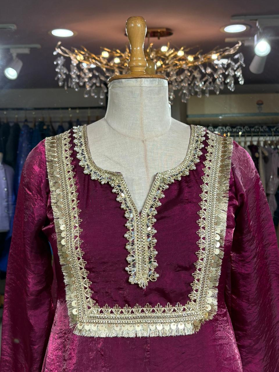Nimrat Suit And Palazoo set