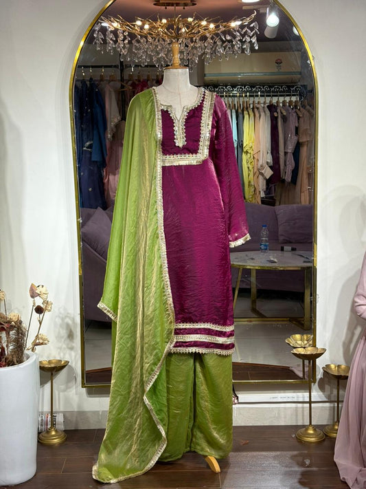 Nimrat Suit And Palazoo set