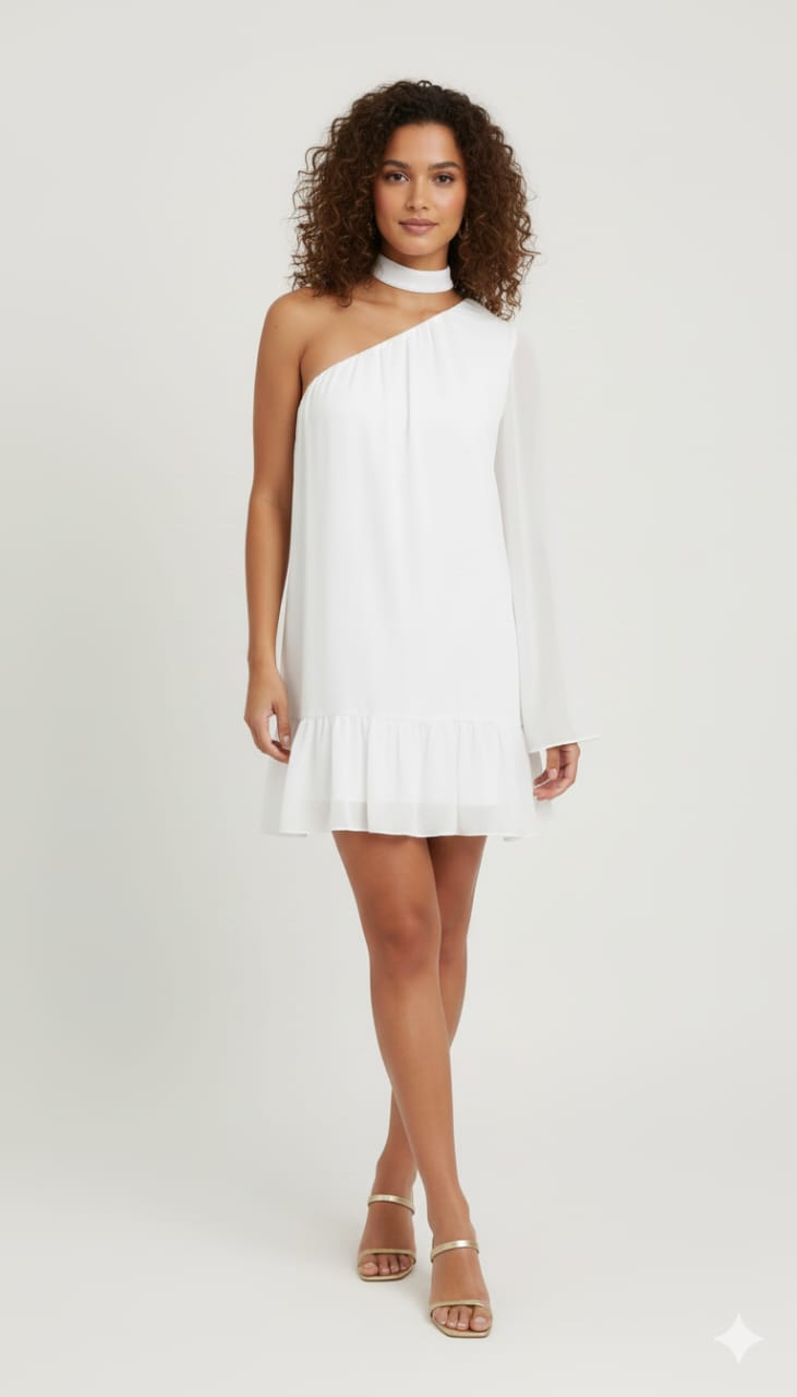 Luna one shoulder short dress