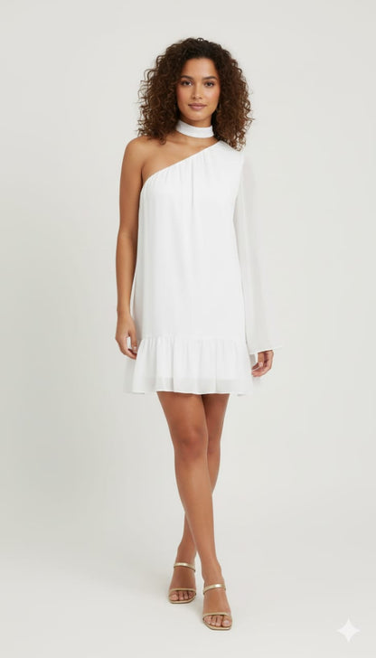 Luna one shoulder short dress
