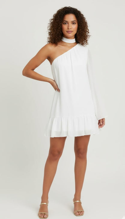 Luna one shoulder short dress