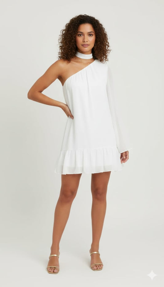 Luna one shoulder short dress