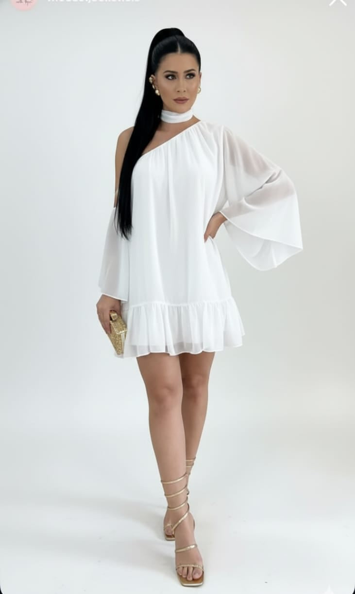 Luna one shoulder short dress
