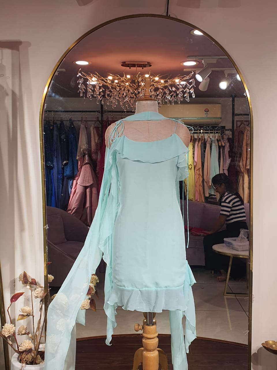 Millie Short ruffle dress