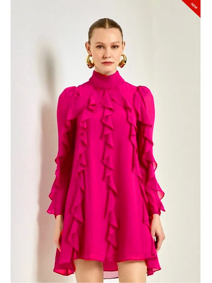 Alison Ruffle Short Dress