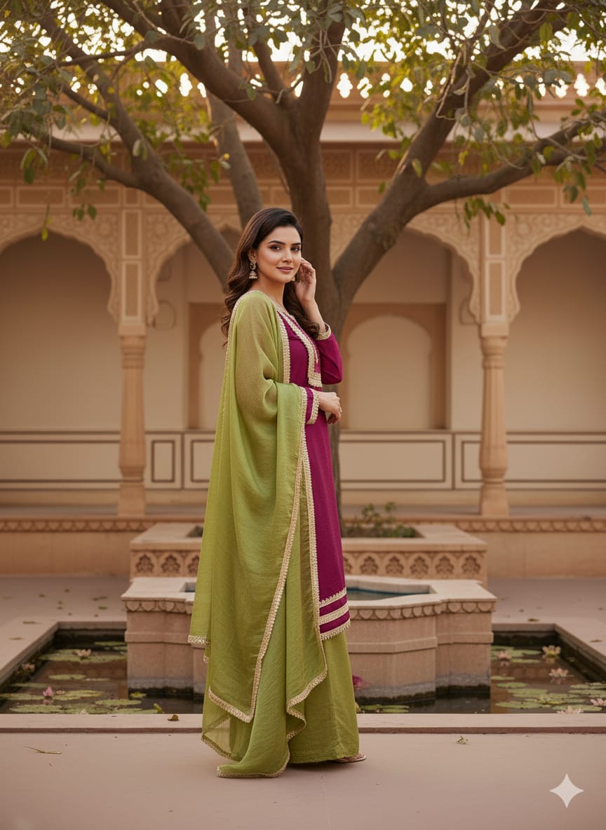 Nirat Suit And Palazoo set