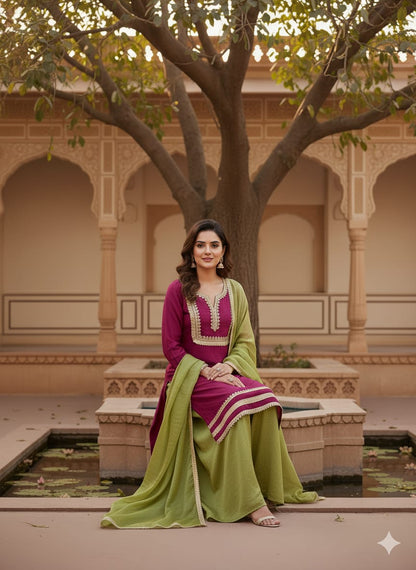 Nirat Suit And Palazoo set