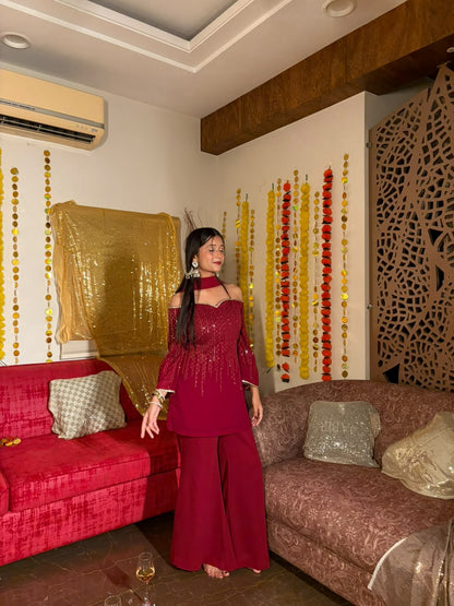 Aisha offshoulder suit