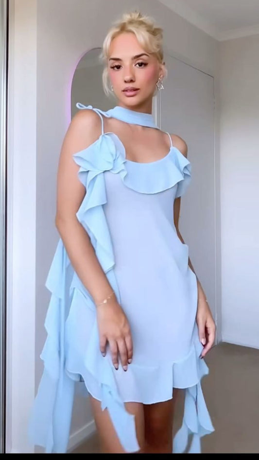 Millie Short ruffle dress