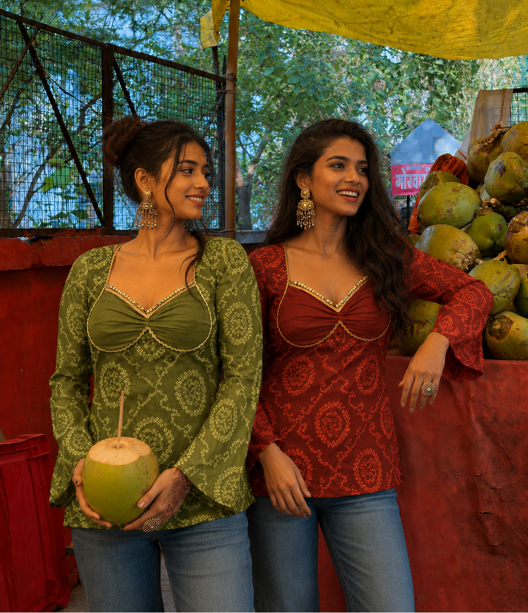 Basanti Kurti Top