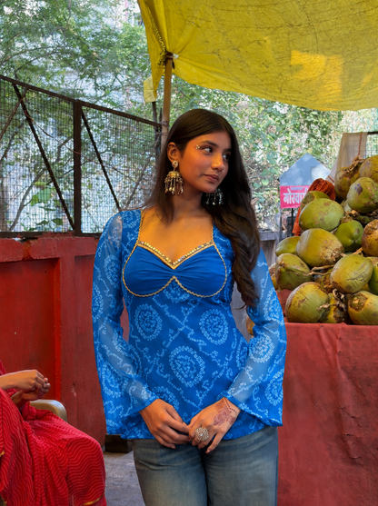Basanti Kurti Top