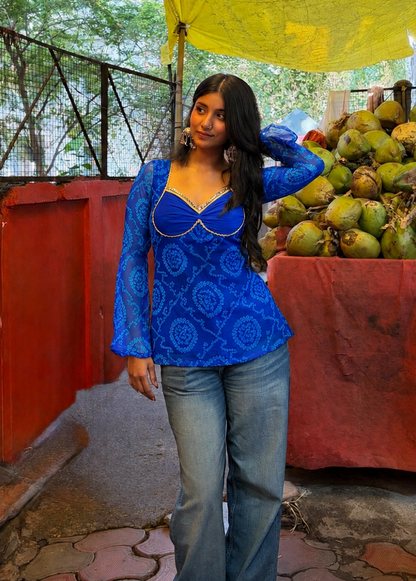 Basanti Kurti Top