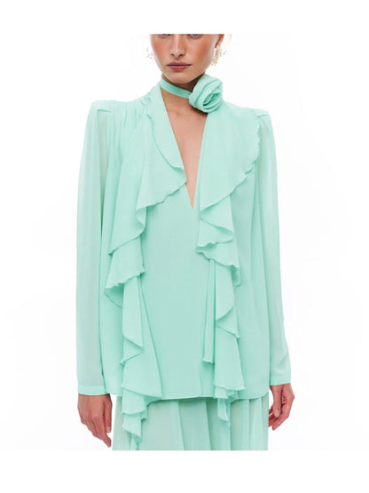 Maya ruffle detailing top