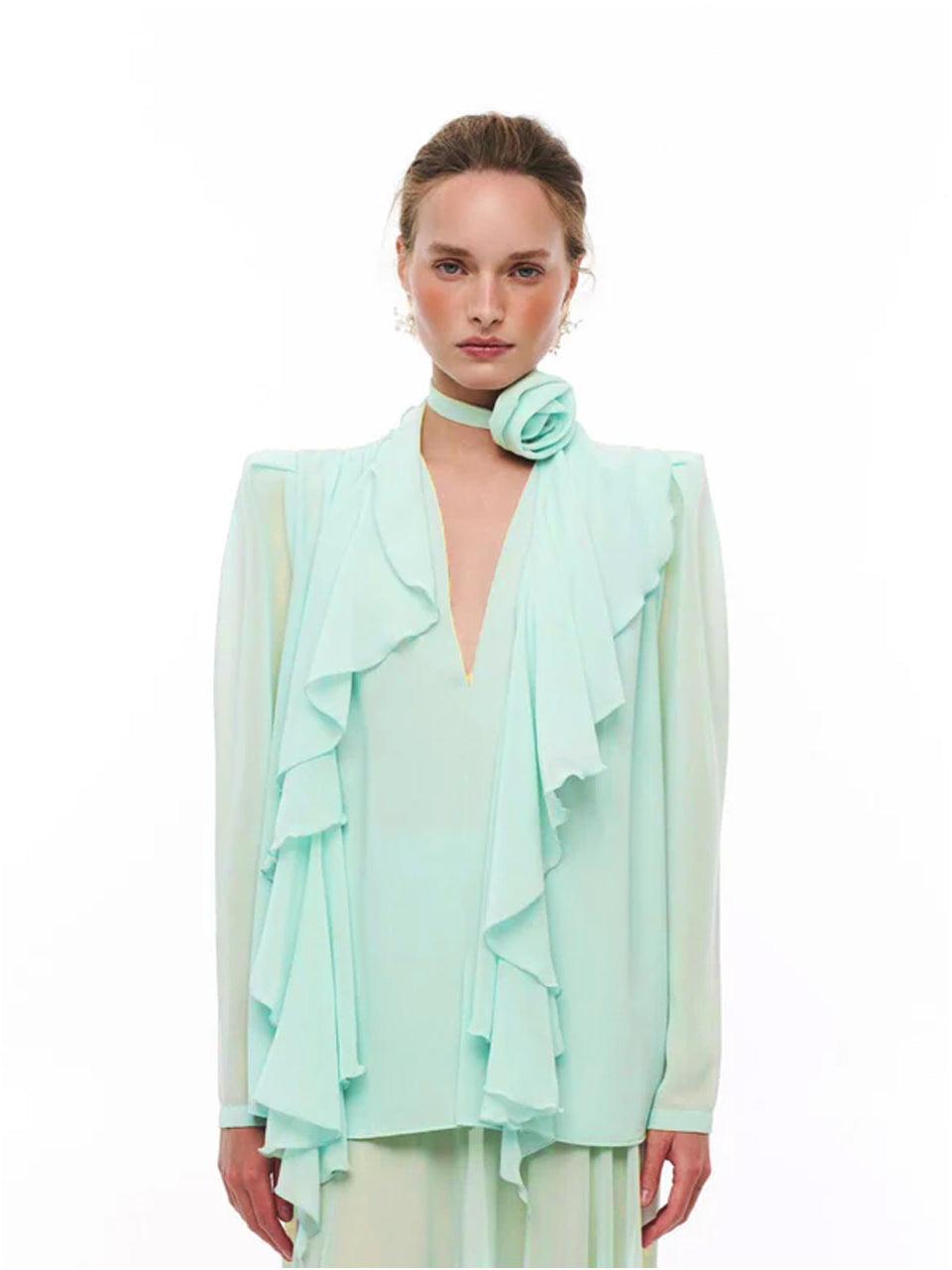 Maya ruffle detailing top