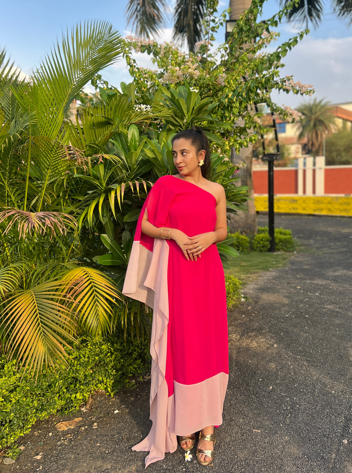 Sophie Assymetric Kaftan dress