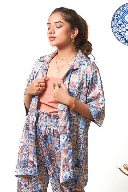 Shaima printed shirt