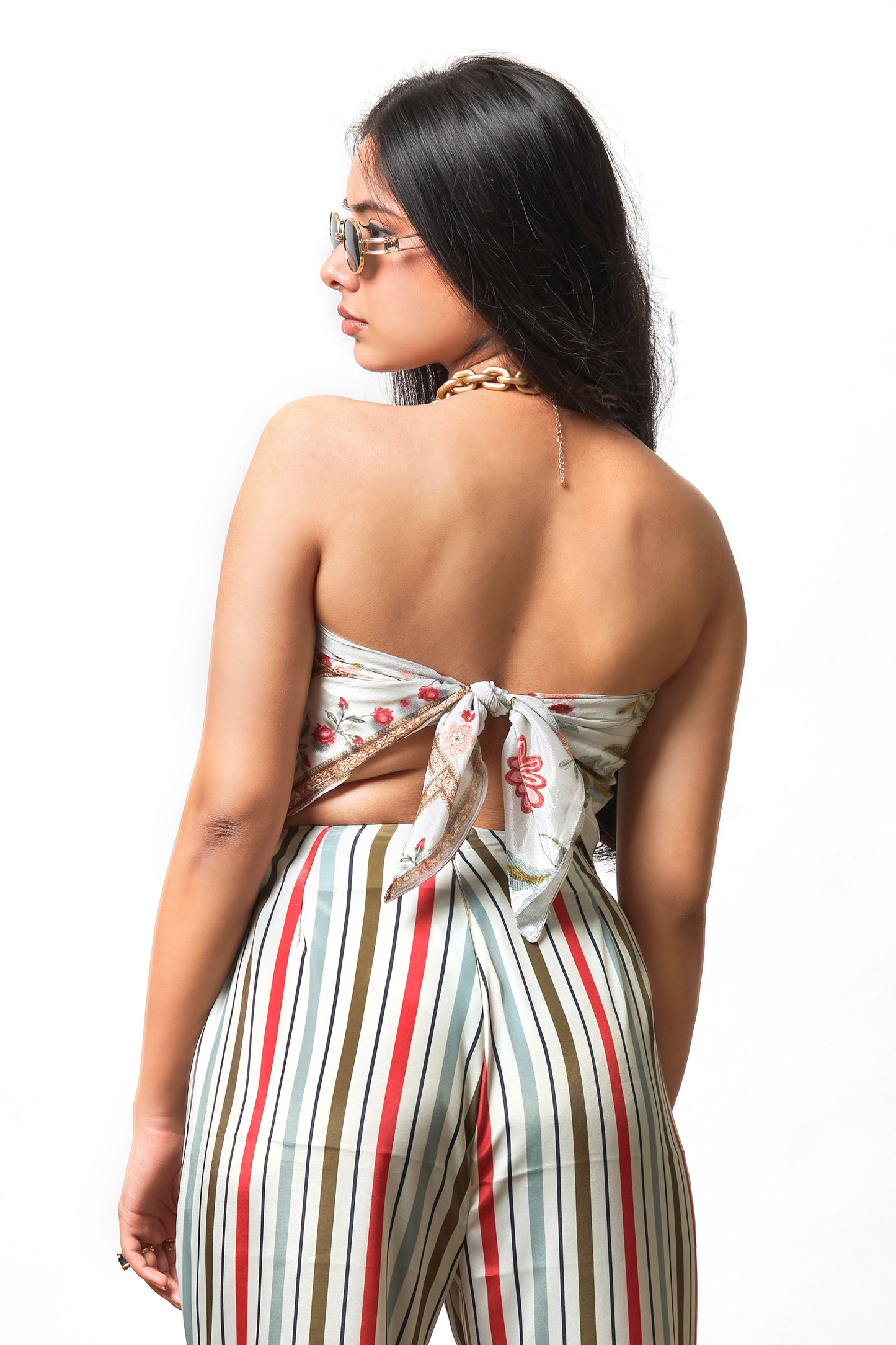 Rubab printed scarf top
