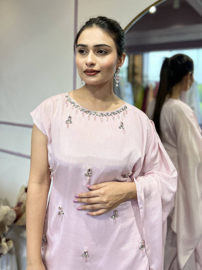 Dawn Pink assymetric co-ord