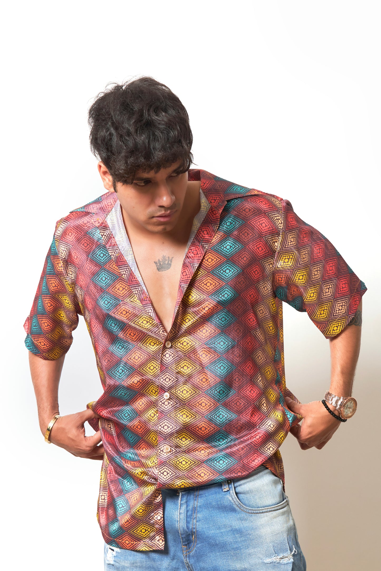Meknes print shirt