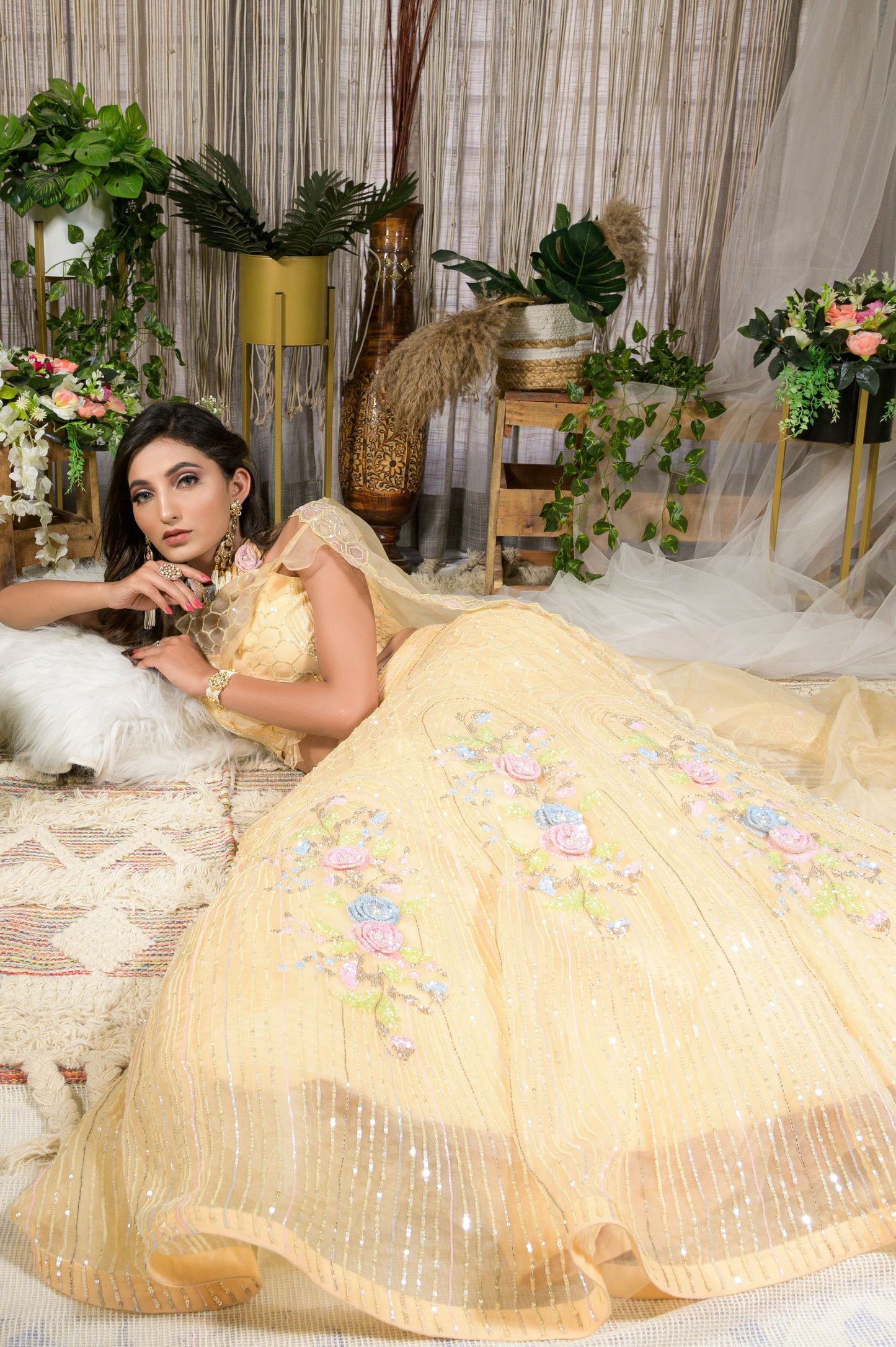 NIGELLA-butterscotch lehenga