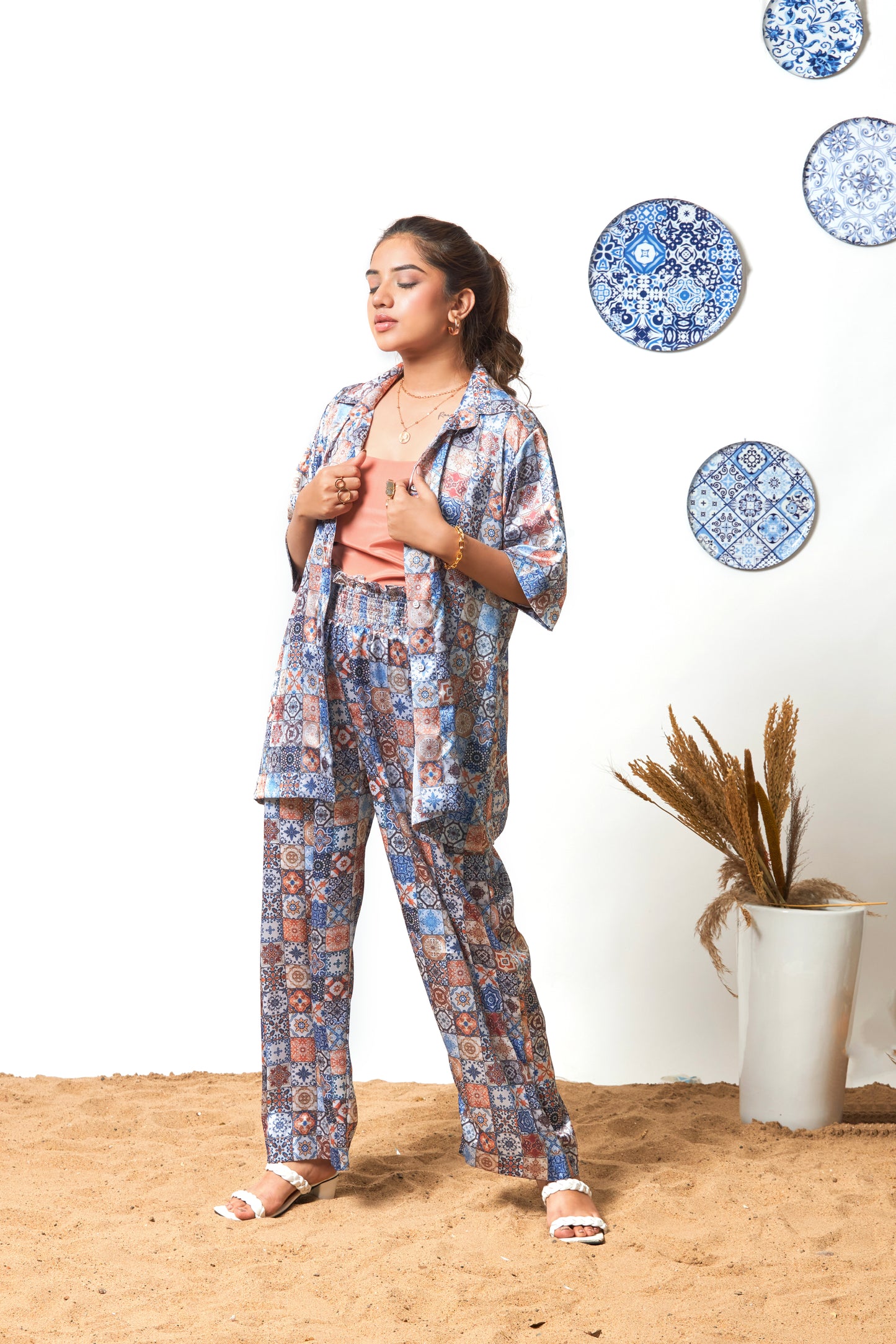 Shaima printed co-ord set