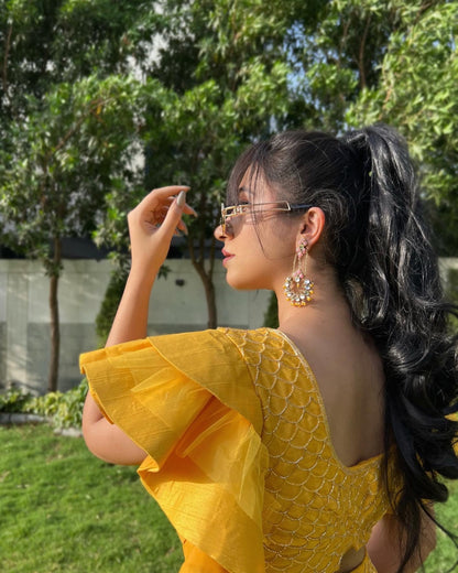 Suntstruck Yellow Palazzo and top set