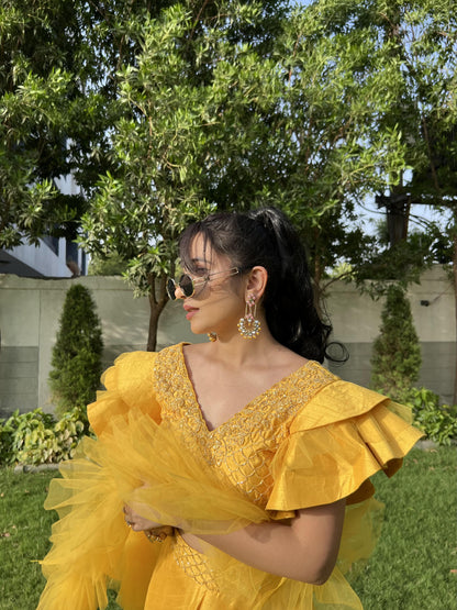 Suntstruck Yellow Palazzo and top set